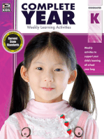 Complete Year, Grade K: Weekly Learning Activities