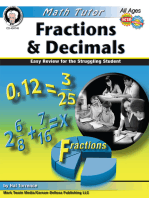 Math Tutor: Fractions and Decimals, Ages 9 - 14: Easy Review for the Struggling Student