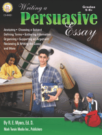 Writing a Persuasive Essay, Grades 5 - 8