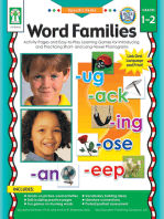 Word Families, Grades 1 - 2: Practice and Play with Sounds in Spoken Words by Recognizing, Isolating, Identifying, Blending, and Manipulating Phonemes