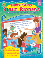 Tricky, Sticky Bible Riddles, Grades 4 - 6: 36 Riddles with Lessons, Puzzles, and Prayers