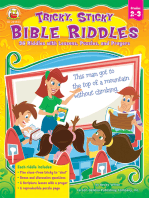 Tricky, Sticky Bible Riddles, Grades 2 - 3: 36 Riddles with Lessons, Puzzles, and Prayers