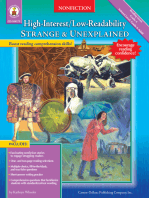 Strange and Unexplained, Grades 4 - 8: High-Interest/Low-Readability Nonfiction