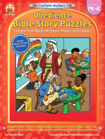 Obedience Bible Story Puzzles, Grades PK - K: Lessons from Noah, Abraham, Moses, and Joshua