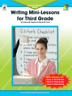 Writing Mini-Lessons for Third Grade, Grade 3