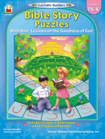 Bible Story Puzzles, Grades PK - K: With Mini-Lessons on the Goodness of God