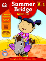 Summer Bridge Activities®, Grades K - 1: Canadian Edition