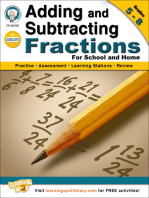 Adding and Subtracting Fractions, Grades 5 - 8