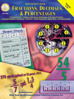 Fractions, Decimals, & Percentages, Grades 5 - 8