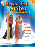 Ready, Set, Write, Grade 4: Story Starters for Grade 4