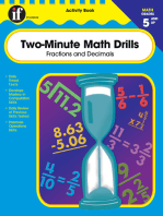 Two-Minute Math Drills, Grades 5 - 8: Fractions & Decimals