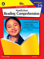 Nonfiction Reading Comprehension, Grades 5 - 6