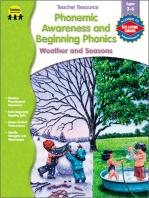 Phonemic Awareness and Beginning Phonics, Ages 3 - 6: Weather and Seasons