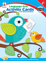 Language Arts Activity Cards for School and Home, Grade K