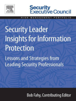 Security Leader Insights for Information Protection: Lessons and Strategies from Leading Security Professionals