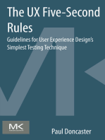The UX Five-Second Rules: Guidelines for User Experience Design's Simplest Testing Technique