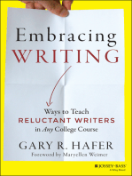 Embracing Writing: Ways to Teach Reluctant Writers in Any College Course