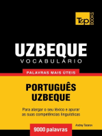 Vocabulário Português-Uzbeque: 9000 palavras mais úteis