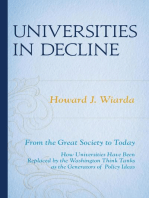 Universities in Decline: From the Great Society to Today