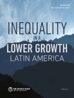 LAC Semiannual Report October 2014: Inequality in a Lower Growth Latin America