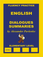 English, Dialogues and Summaries, Elementary Level: English, Fluency Practice, Elementary Level, #4