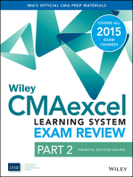 Wiley CMAexcel Learning System Exam Review 2015: Part 2, Financial Decision Making
