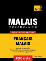 Vocabulaire Français-Malais pour l'autoformation. 9000 mots
