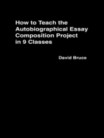 How to Teach the Autobiographical Essay Composition Project in 9 Classes