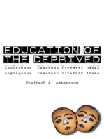 Education of the Deprived: Anglophone Cameroon Literary Drama