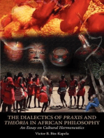 The Dialectics of Praxis and Theoria in African Philosophy: An Essay on Cultural Hermeneutics