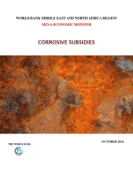Middle East and North Africa Economic Monitor October 2014: Corrosive Subsidies