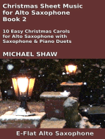 Christmas Sheet Music for Alto Saxophone: Book 2