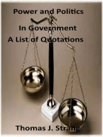 Power and Politics in Government (A List of Quotations)
