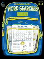 Word Searches, Grades K - 1