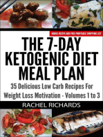 The 7-Day Ketogenic Diet Meal Plan: 35 Delicious Low Carb Recipes For Weight Loss Motivation - Volumes 1 to 3: The 7-Day Ketogenic Diet Meal Plan