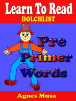 Pre-Primer Words