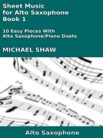 Sheet Music for Alto Saxophone: Book 1