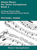 Sheet Music for Tenor Saxophone