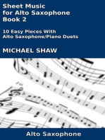 Sheet Music for Alto Saxophone: Book 2