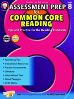 Assessment Prep for Common Core Reading, Grade 8