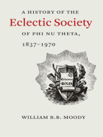 A History of The Eclectic Society of Phi Nu Theta, 1837–1970