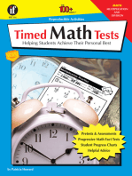 Timed Math Tests, Multiplication and Division, Grades 2 - 5