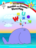 Puzzles and Games: Word Play, Grade 2