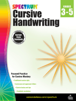 Spectrum Cursive Handwriting, Grades 3 - 5