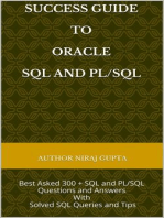 Oracle SQL and PL/SQL