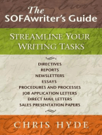 The SOFAwriter’s Guide: Streamline Your Writing Tasks