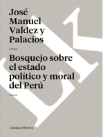 Bosquejo sobre el estado político y moral del Perú