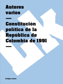 Constitución política de la República de Colombia de 1991