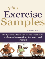 Exercise Samples: Bodyweight Training Home Workouts And Exercise Routines For Men And Women