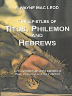 The Epistles of Titus, Philemon and Hebrews